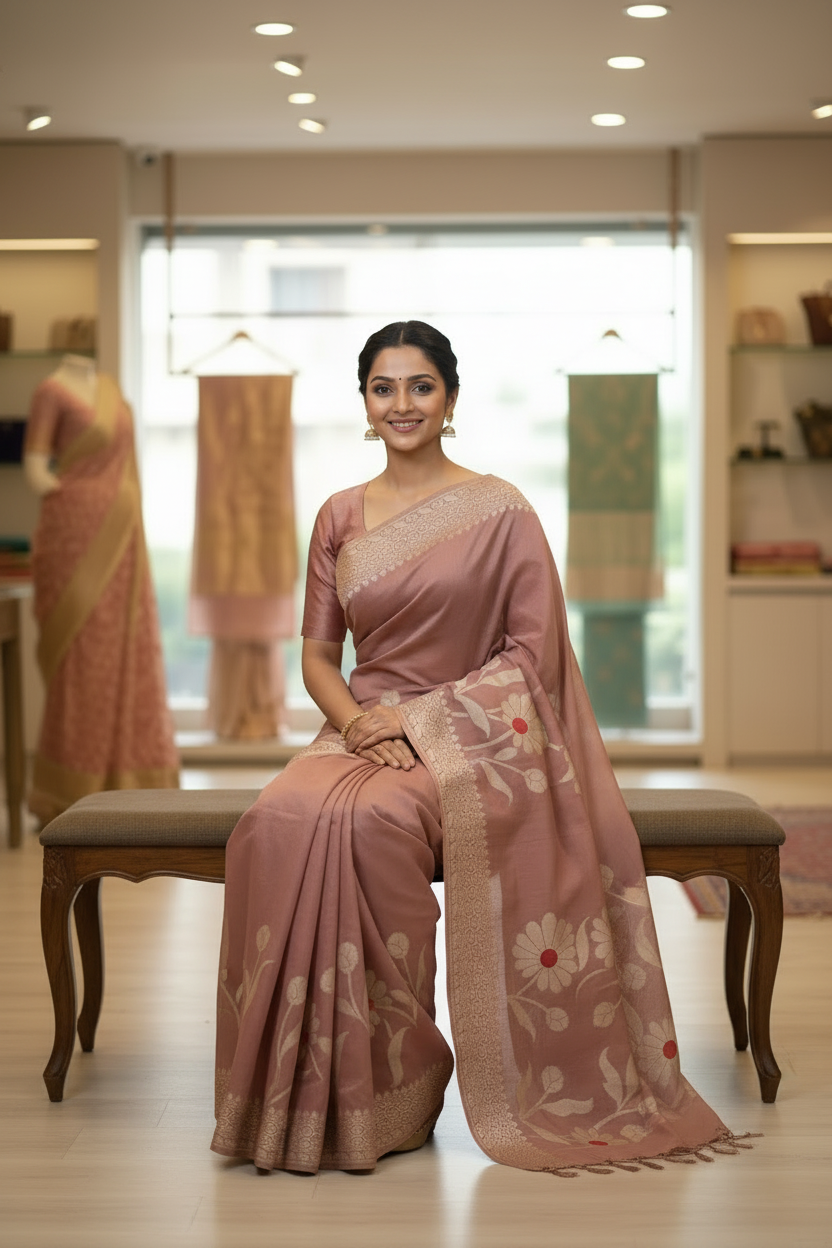 Premium Cotton Saree with blouse piece