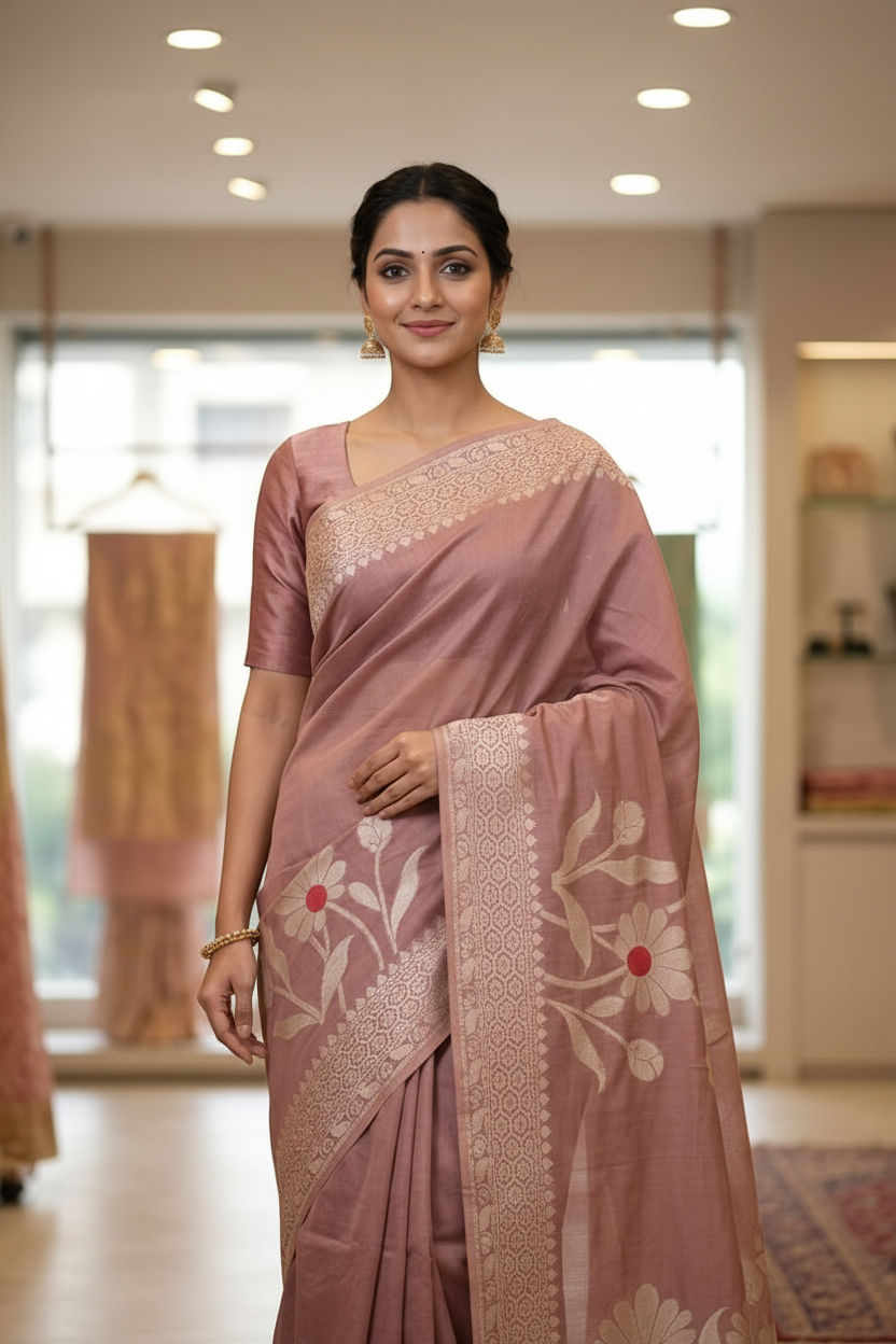 Premium Cotton Saree with blouse piece